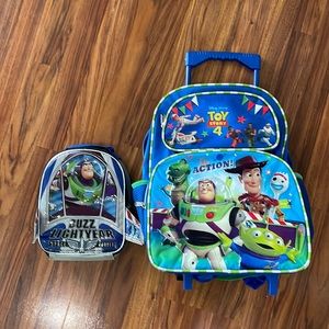Toy Story rolling backpack luggage and lunchbox